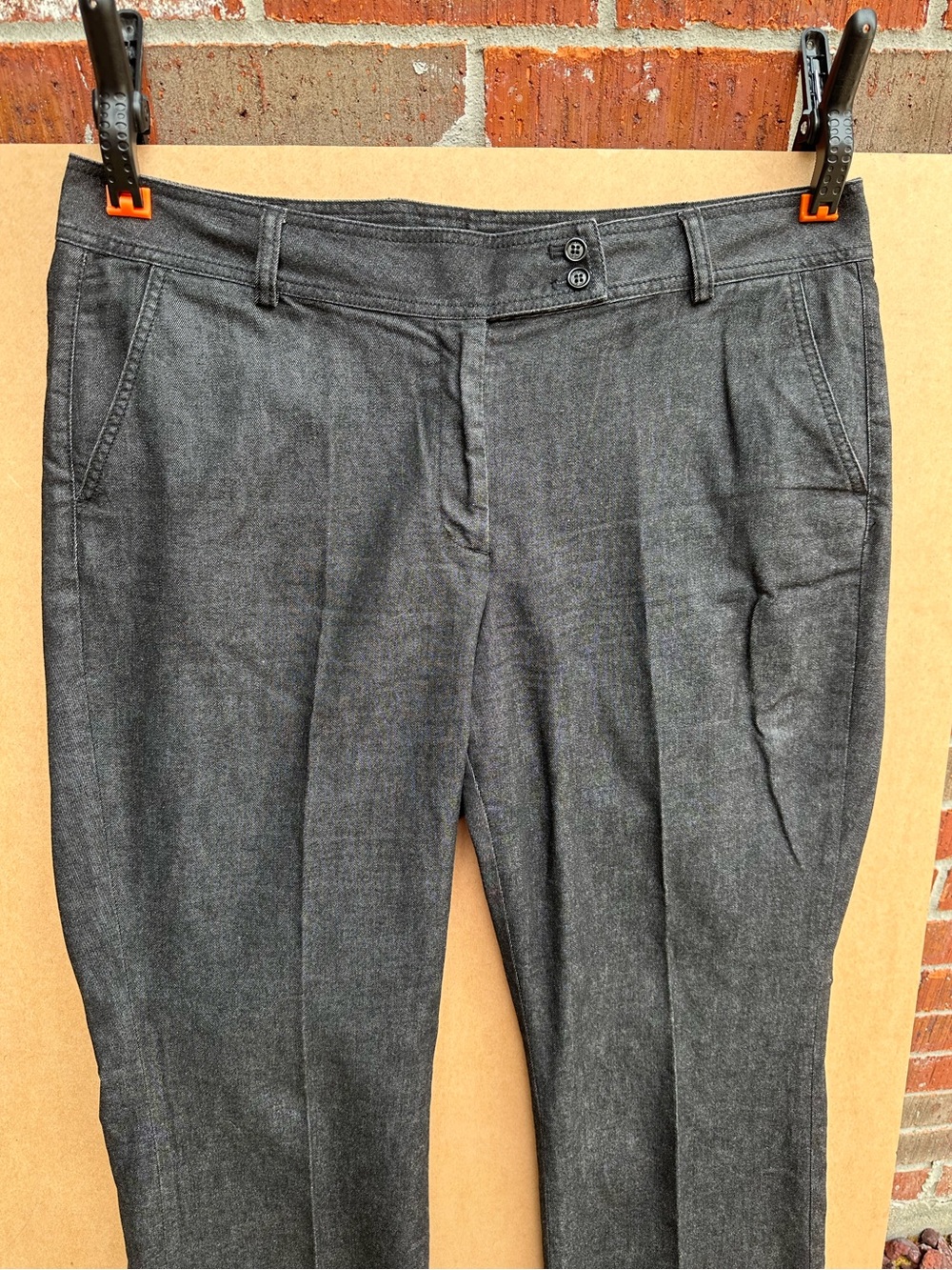 NWOT Talbot’s Heritage Bootcut Jeans in Distressed Dark Charcoal Wash - Picture 3 of 8